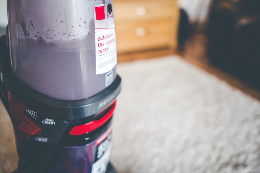 Bissell carpet cleaner with the carpet shampoo mixed with the warm water. Out cleans the leading rental. I'd totally agree with this - certainly beat the Rug Doctor which I've rented previously