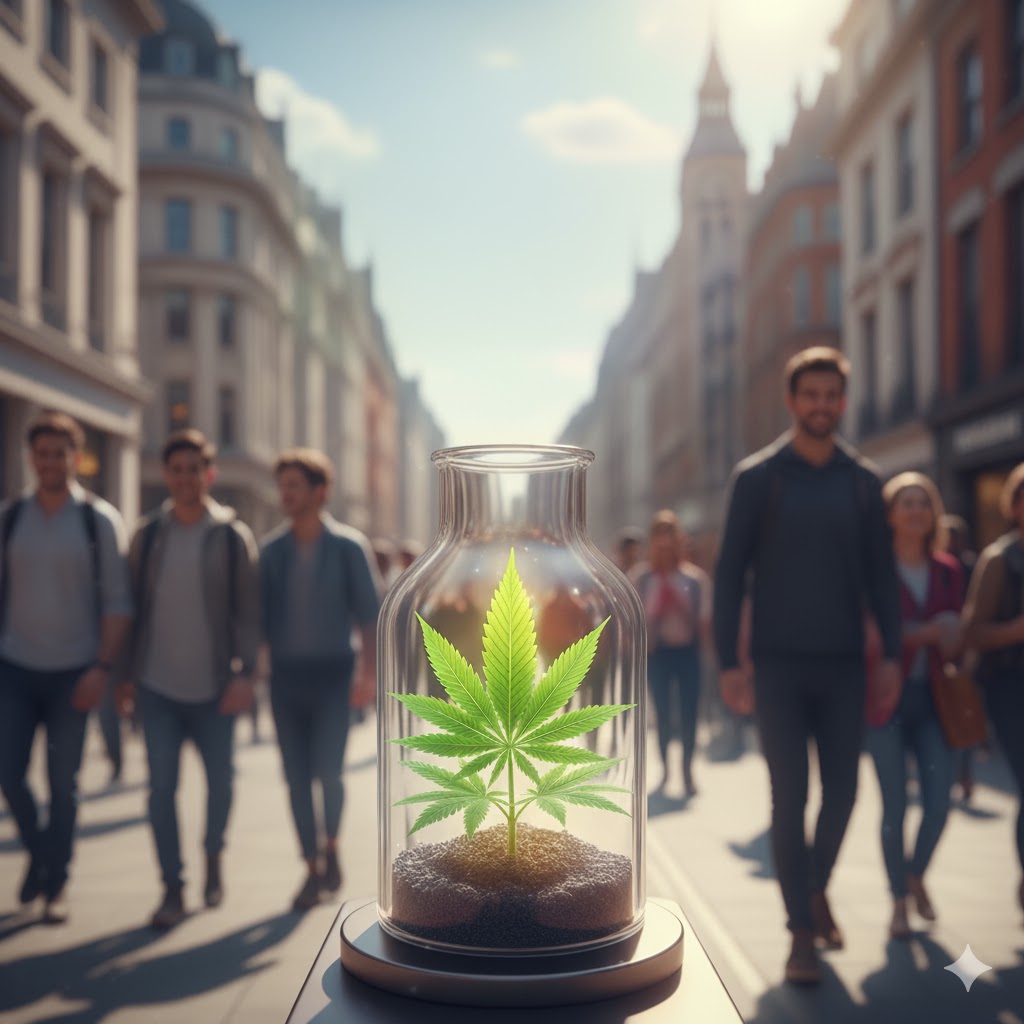 How is the perspective on THC changing in the UK?